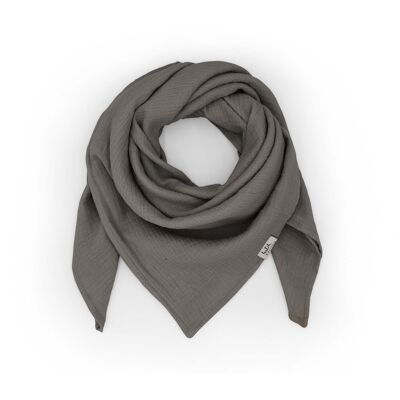 Children's muslin scarf • Anthracite