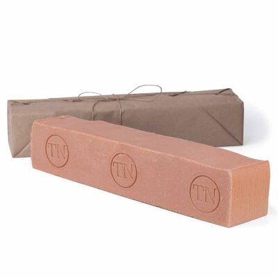 Solid Soap nº3 red clay - Entire bar - handmade - 1 kg