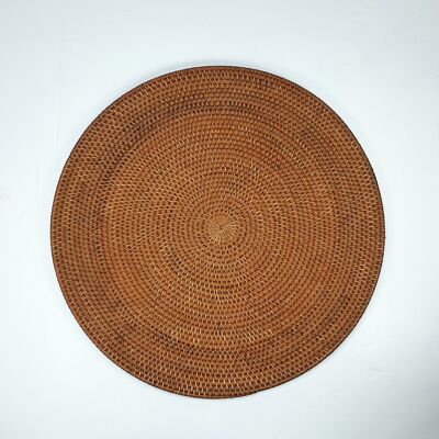 Rundes Tischset aus Rattan 40 cm