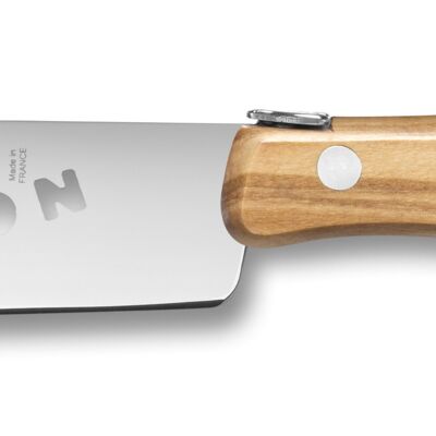 Berlingot sausage knife olive wood handle