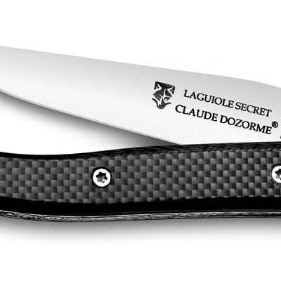 Laguiole Secret pocket knife genuine carbon
