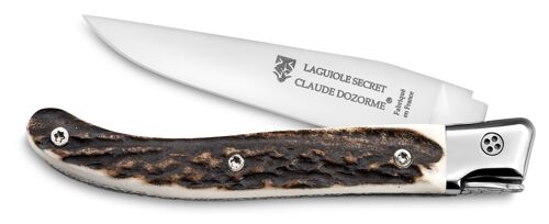 Couteau de poche Laguiole Secret bois de cerf