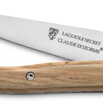 Laguiole Secret pocket knife olive wood handle