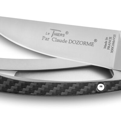 Liner Thiers pocket knife carbon handle