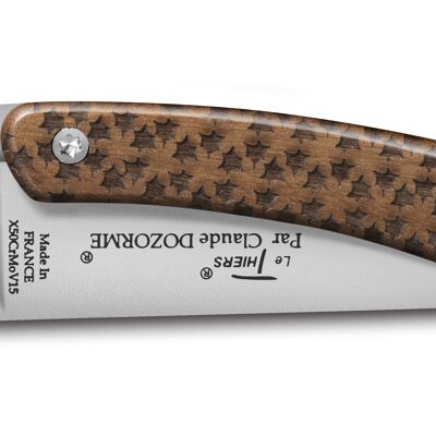 Liner Nature pocket knife star walnut handle