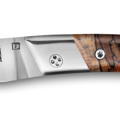 Le Thiers RLT pocket knife stabilized beech handle