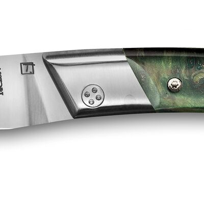 Le Thiers RLT pocket knife green poplar handle