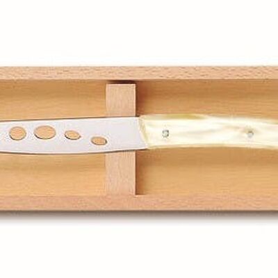 Le Thiers cheese knife box natural nacrine handle