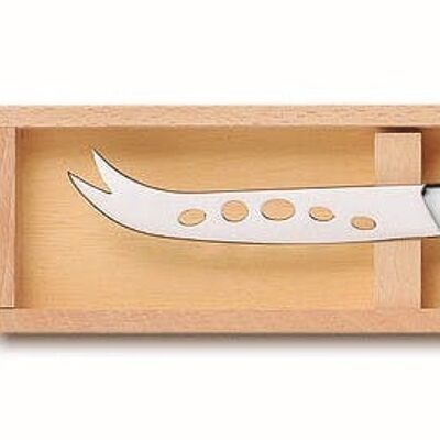 Le Thiers shiny stainless steel cheese knife box