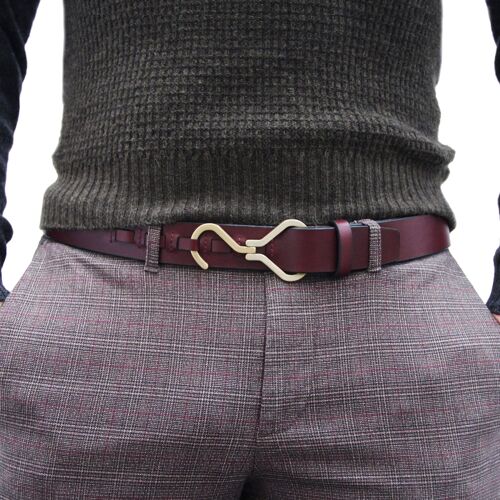 Leather Belt: The Shelby Belt (oxblood)