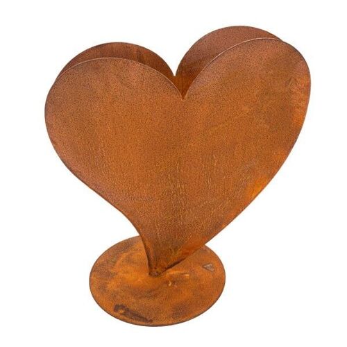 Valentinstag | Deko Rost Herz zum Bepflanzen 32 cm | Edelrost Vintage Geschenk