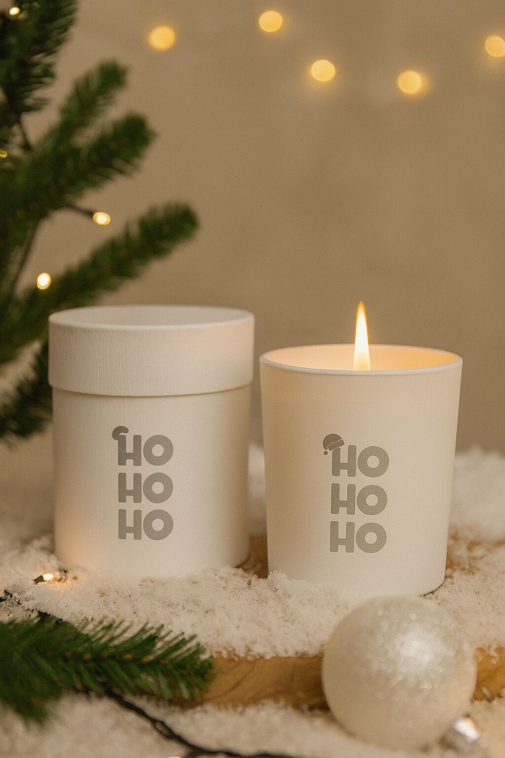 Vanilla candle - Christmas - HOHOHO