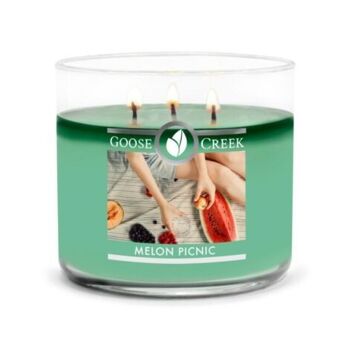 Melon Picnic Goose Creek Candle®411 grammes Collection 3 mèches 1