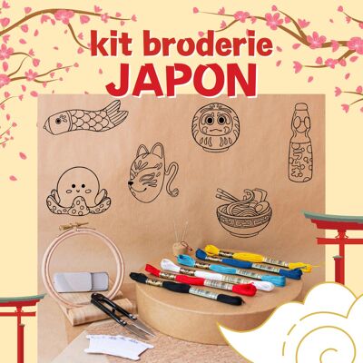 Kit completo de bordado de Japón
