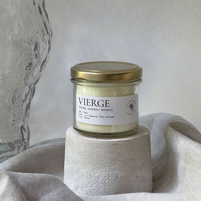 virgen | Tarro de cristal de 200g | vela vegetal