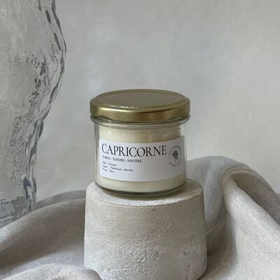 Capricornio | Tarro de cristal de 200g | vela vegetal