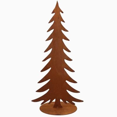 Christmas | Patina decorative fir tree on base plate | 33 cm