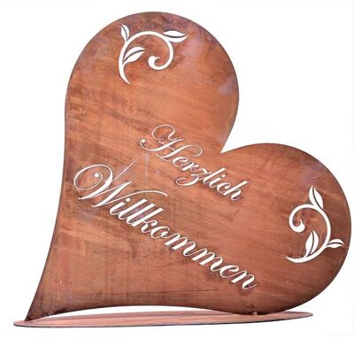 Garden decoration rust heart | Welcome Deco Vintage | size S