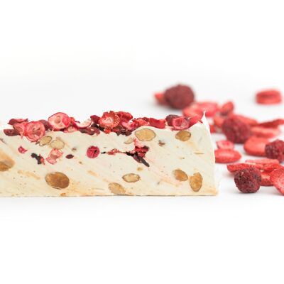 Nougat with Honey, Almonds and Red Fruits (200g Bar)
