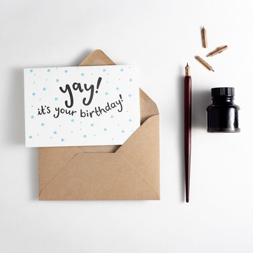 Yay It's Your Birthday Letterpress Card