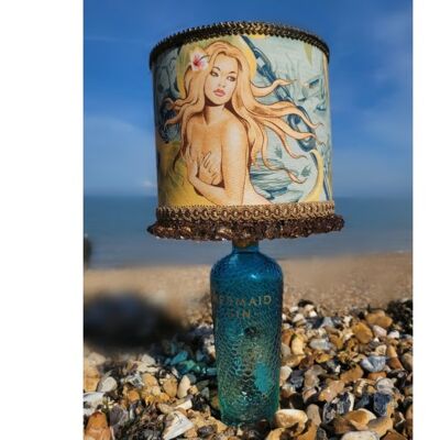 Lámpara de botella de ginebra Mermaid