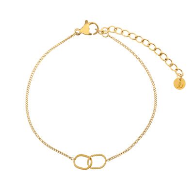 ARMBAND TEILEN OVALE - KIND - GOLD