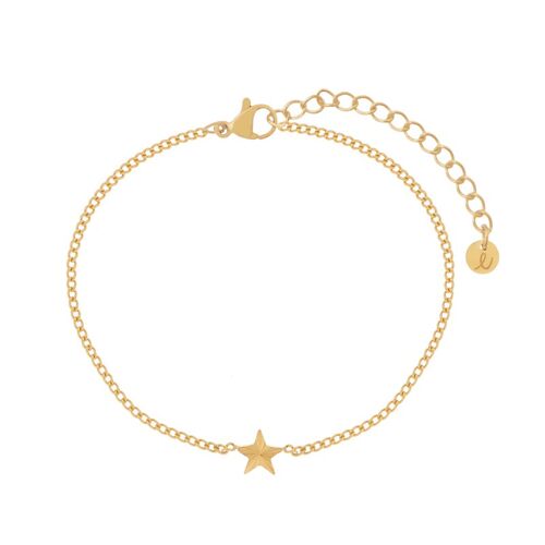 BRACELET FLAMED STAR - CHILD - GOLD