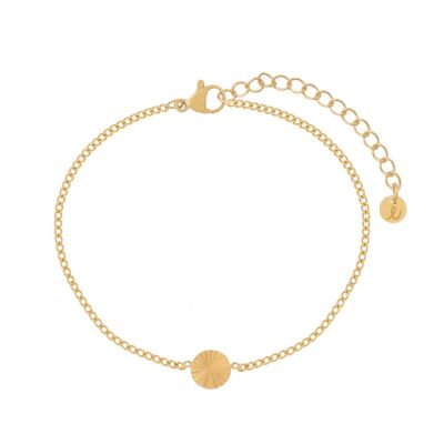 BRACELET FLAMED COIN - CHILD - GOLD