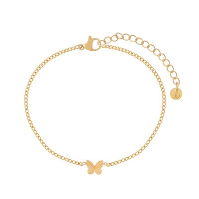 ARMBAND GEFLAMMT SCHMETTERLING - KIND - GOLD