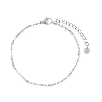 ARMBAND BASIC BARS - ERWACHSENE SILBER