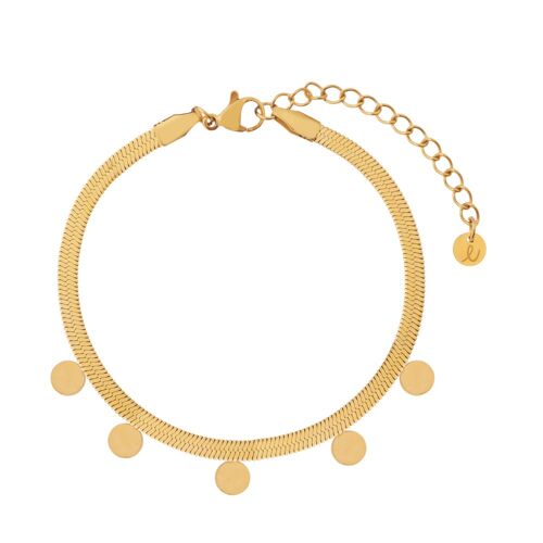 BRACELET BIG COINS - ADULT - GOLD