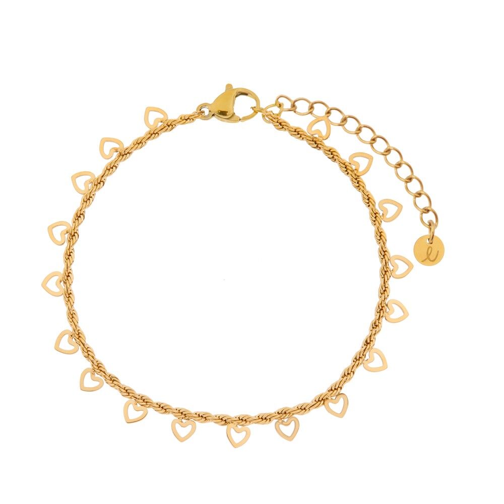 ARMBAND VIELE OFFENE HERZEN - ERWACHSENE - GOLD