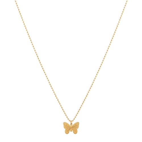 NECKLACE WITH PENDANT BUTTERFLY GOLD