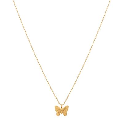 NECKLACE WITH PENDANT BUTTERFLY GOLD