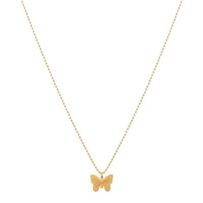 COLLANA CON PENDENTE FARFALLA IN ORO