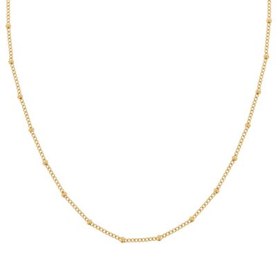 NECKLACE BASIC DOTS - ADULT - GOLD