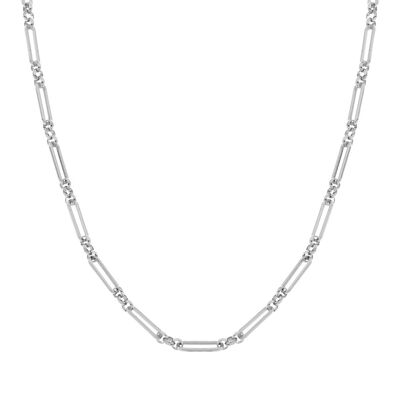 NECKLACE BASIC ROUNDS AND BARS - ADULT - SILVER