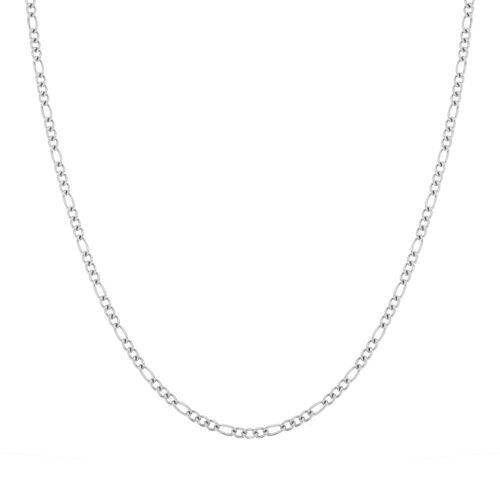 NECKLACE BASIC OPEN MIXED CHAIN - ADULT - SILVER
