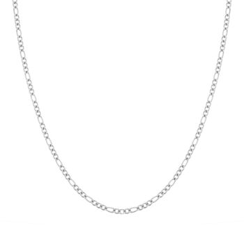 COLLIER BASIC OUVERT CHAÎNE MIXTE - ADULTE - ARGENT