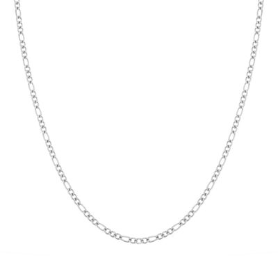 NECKLACE BASIC OPEN MIXED CHAIN - ADULT - SILVER