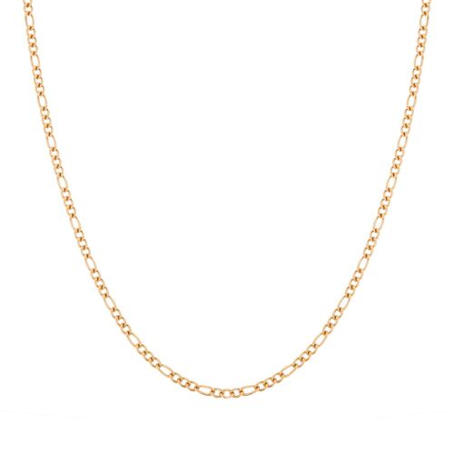 NECKLACE BASIC OPEN MIXED CHAIN - ADULT - GOLD