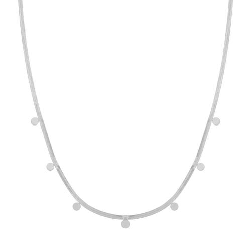 NECKLACE BIG COINS - ADULT - SILVER