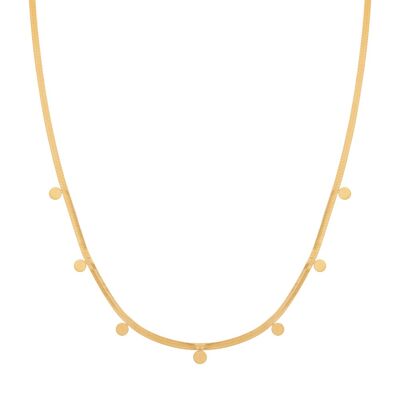 COLLAR MONEDAS GRANDES - ADULTO - ORO