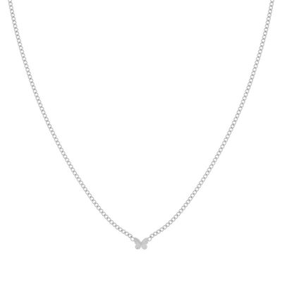 COLLIER PAPILLON FLAMMÉ - ENFANT - ARGENT