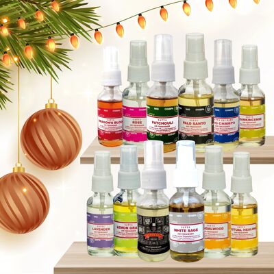 Weihnachtsbündel Satya Raumspray – 3 von jedem Duft