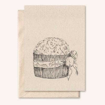 Carte + enveloppe durable | Panettone | fleur de sureau