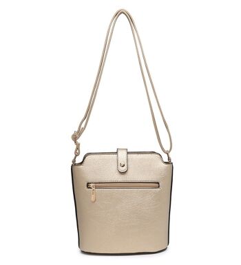 Nouveau sac à bandoulière pour femmes sac à main de qualité sac à bandoulière principal à glissière en cuir PU végétalien - ZQ-392m noir 6