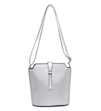 Nouveau sac à bandoulière pour femmes sac à main de qualité sac à bandoulière principal à glissière en cuir PU végétalien - ZQ-392m noir 11