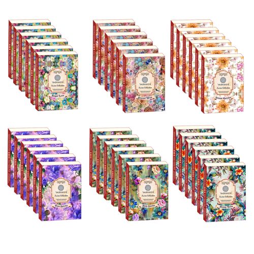 Christmas Bundle Vedmantra 12-in-1 Incense Sticks Set - 6 of Each