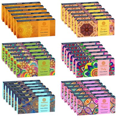 Christmas Gift Bundle Vedmantra Precious Collection Incense Sticks Set - 6 of Each